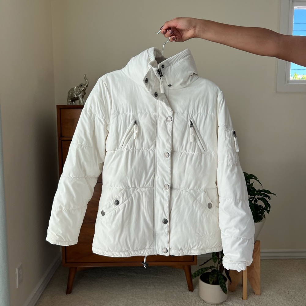 White Ski Puffer Jacket